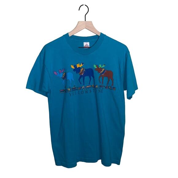 VNTG YELLOWSTONE single stitch tee L - Picture 1 of 5